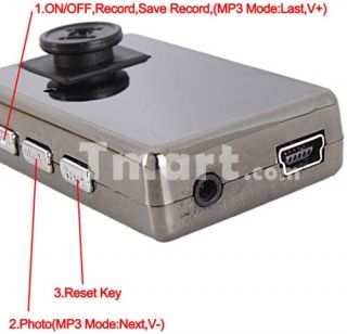 640 x 480 Mini Multi function Button Pinhole Camera DVR +  Player 