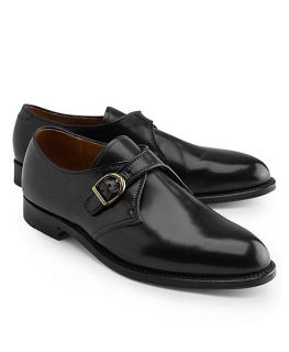 Cordovan Leather Monk Straps   Brooks Brothers