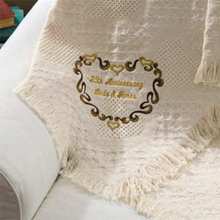 5413   Wedding & Anniversary Personalized Afghan   Full View