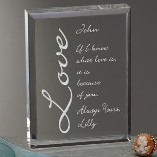 1863   Because of You Personalized Keepsake   Vertical