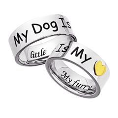  My Dog Is My Heart Two Tone Stainless Steel 