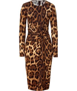 Michael Kors Leopard Knot Front Dress  Damen  Kleider  