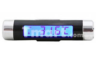 Digital Car Clock Thermometer with Backlight   Tmart