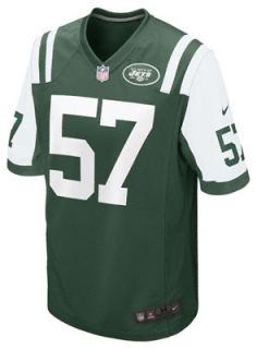 Bart Scott Jersey Home Green Game Replica #57 Nike New York Jets 