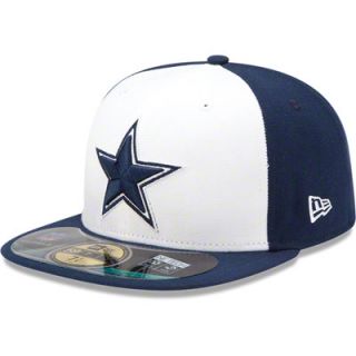 Dallas Cowboys Navy/White New Era 2012 2013 Sideline 59FIFTY Fitted 