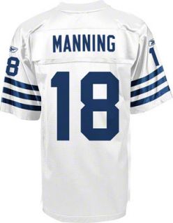 Peyton Manning Jersey Reebok Alternate #18 Indianapolis Colts Replica 