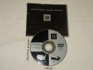   2009 Chevy Avalance LT LTZ Navigation DVD Map 100% genuinte GM NAV CD