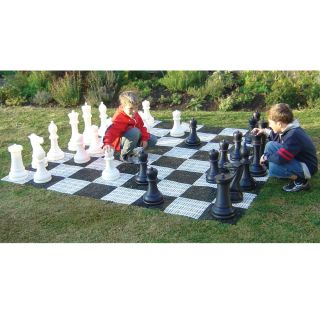 The Oversized Outdoor Chess Set   Hammacher Schlemmer 