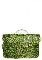 Neu Zatchels Satchel 14.5 Fluorescent Print   Umhängetasche   yellow 