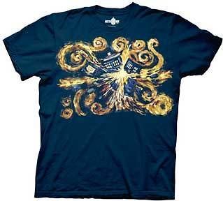 Dr. Who Exploding Tardis Van Gogh Pandorica Unisex Adult Cut Sci Fi T 