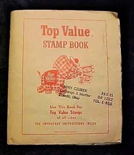 Toledo Ohio Top Value Stamp Book Harry Czubek 1950s Full Book  10889