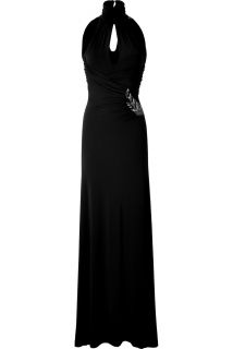 Etro Black Embellished Halter Gown  Damen  Kleider   