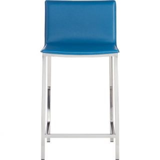 phoenix swoon blue 24 counter stool in dining chairs, barstools  CB2