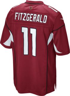 Larry Fitzgerald Jersey Home Red Game Replica #11 Nike Arizona 