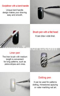 15 New Nail Art Painting Pen Brush   Tmart