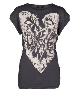 Skeleton Heart Tee, Women, Graphic T Shirts, AllSaints Spitalfields