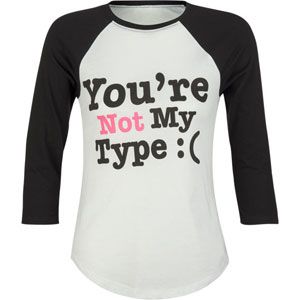 MIGHTY FINE Not My Type Womens Tee 161594168 