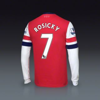 Nike Tomas Rosicky Arsenal Long Sleeve Home Jersey 12/14  SOCCER 