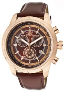 Invicta 10690 Watches,Mens Specialty Chronograph Brown Dial 18k Rose 