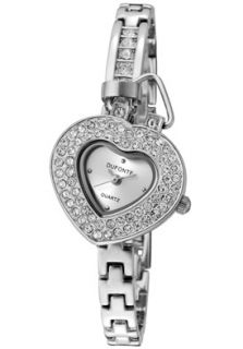 Womens Follow Your Heart White Austrian Crystal Silver Dial Silver 