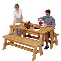 Picnic Table / Bench Combo Plan   Rockler Woodworking Tools