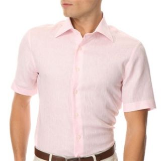 Arrow Pale Grain Pink Kent Linen Shirt