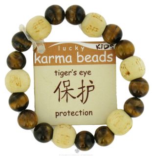 Buy Zorbitz   Lucky Karma Beads Kids Bracelet Tigers Eye Protection 