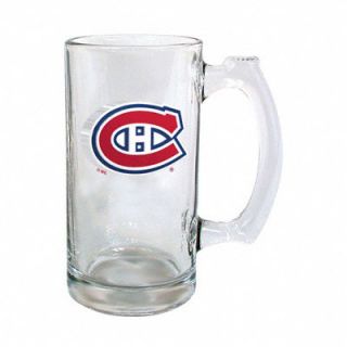 Montreal Canadiens Beer Mug 3D Logo Glass Tankard 