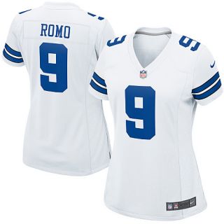 Dallas Cowboys Womens Nike Dallas Cowboys Tony Romo Game White Jersey