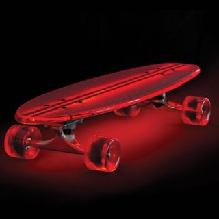 The Illuminated Flexible Skateboard   Hammacher Schlemmer 
