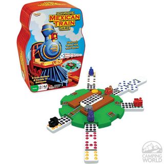 Mexican Train Game in Collectors Tin   Fundex Games 5454   Board 