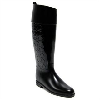Favolla Black Lucky Nero Wellington Boots 3cm Heel