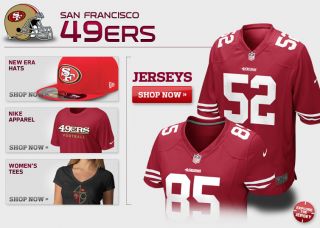 San Francisco 49ers Apparel   49ers Gear, 49ers Merchandise, 2012 