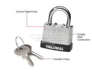 Bins, Totes & Containers  Containers Bulk  Keyed Padlock With Bumper 