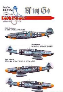 EagleCals Decals 1/32 MESSERSCHMITT Bf 109G 6 Fighter JG52 & JG51