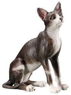 New Sphynx Cat Statue Figurine Kitten Figure Kitty Art