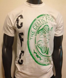 Glasgow Celtic FC Fox Style T Shirt Tee (White)