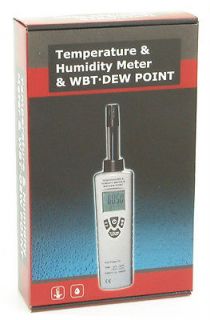   Humidity Temperature Dewpoint Wet Bulb Meter Moisture Tester NEW