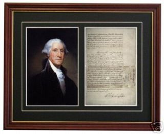 George Washington Signed Inaugural Speech Autograph