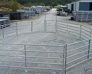 Newly listed NEW 50 HORSE ROUND PEN ARENA CORRAL PANELS W/BOW GATE
