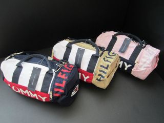NEW Tommy Hilfiger Mini Duffle Gym Shopping Tote Bag NWT 0152 
