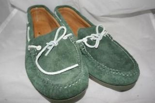 JCREW Quoddy Camp Moccasins 11 green $230