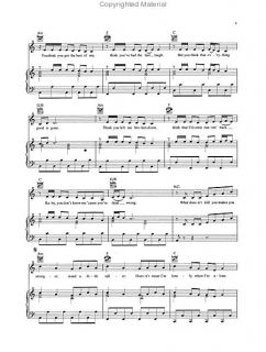 Look inside Stronger (What Doesnt Kill You)   Sheet Music Plus