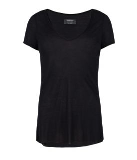 Silk Biker T shirt, Women, Tops, AllSaints Spitalfields