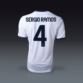adidas Sergio Ramos Real Madrid UCL Home Jersey 12/13  SOCCER