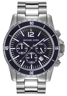 Michael Kors MK8123 Watches,Mens Chronograph Blue Dial Stainless 