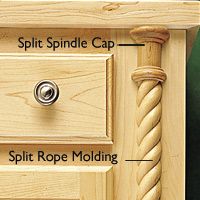 Split Rope Molding   Rockler Woodworking Tools