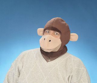 Curious George Inspired Brown Monkey Hood Mask Costume