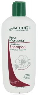 Aubrey Organics   Rosa Mosqueta Nourishing Shampoo   11 oz. For All 