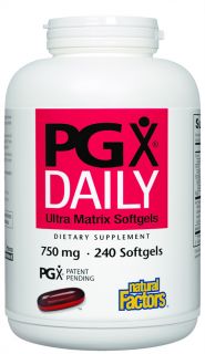 Buy Natural Factors   PGX Daily Ultra Matrix 750 mg.   240 Softgels at 